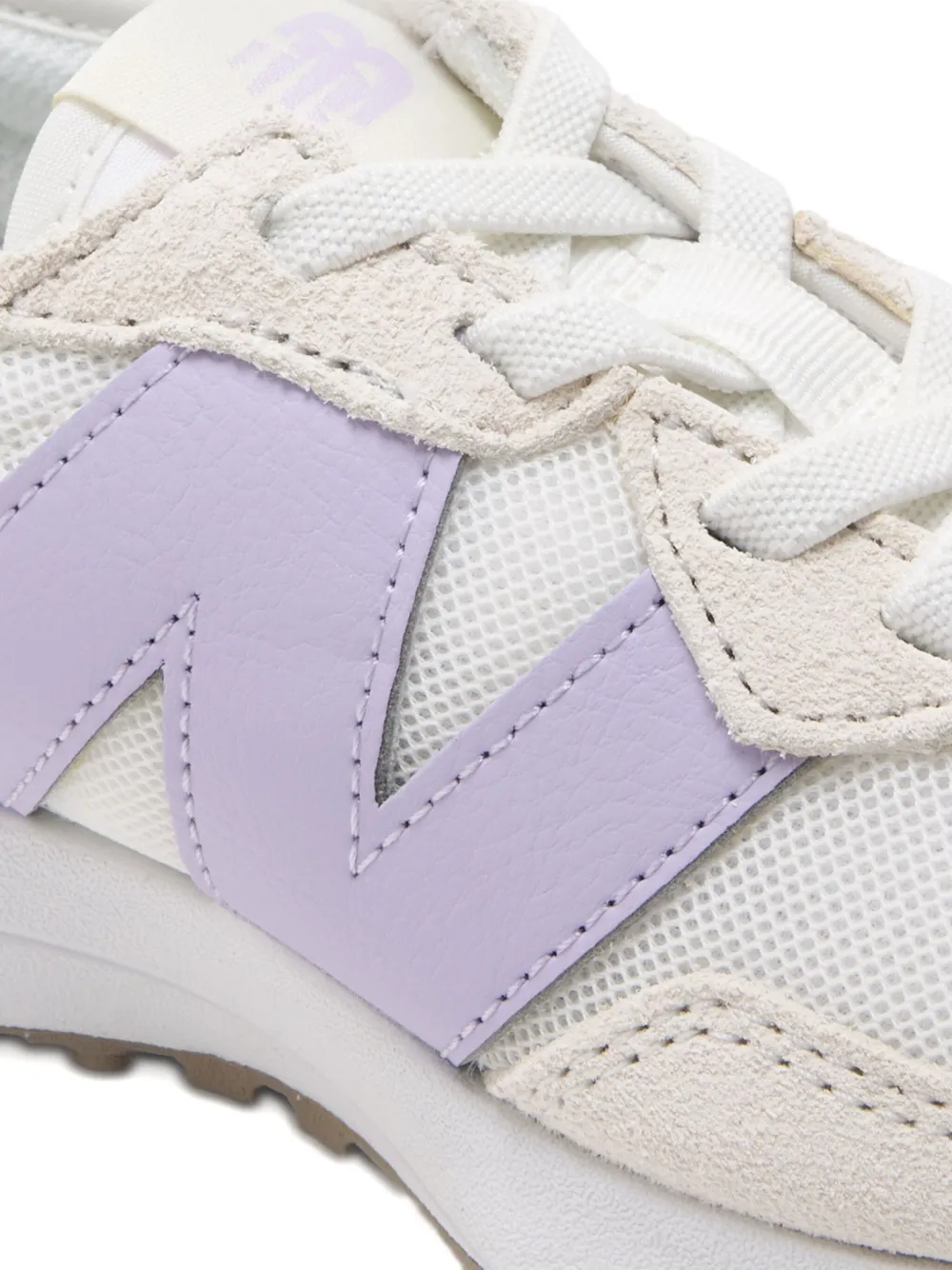 New Balance Kids 327 suede-leather sneakers White