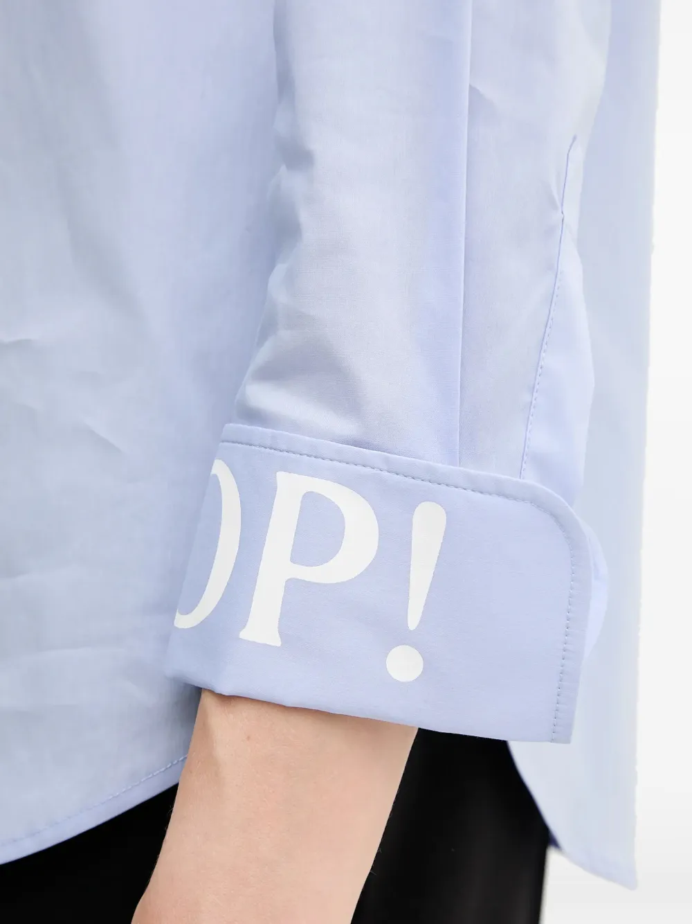 Joop! Belli blouse met manchetten Blauw