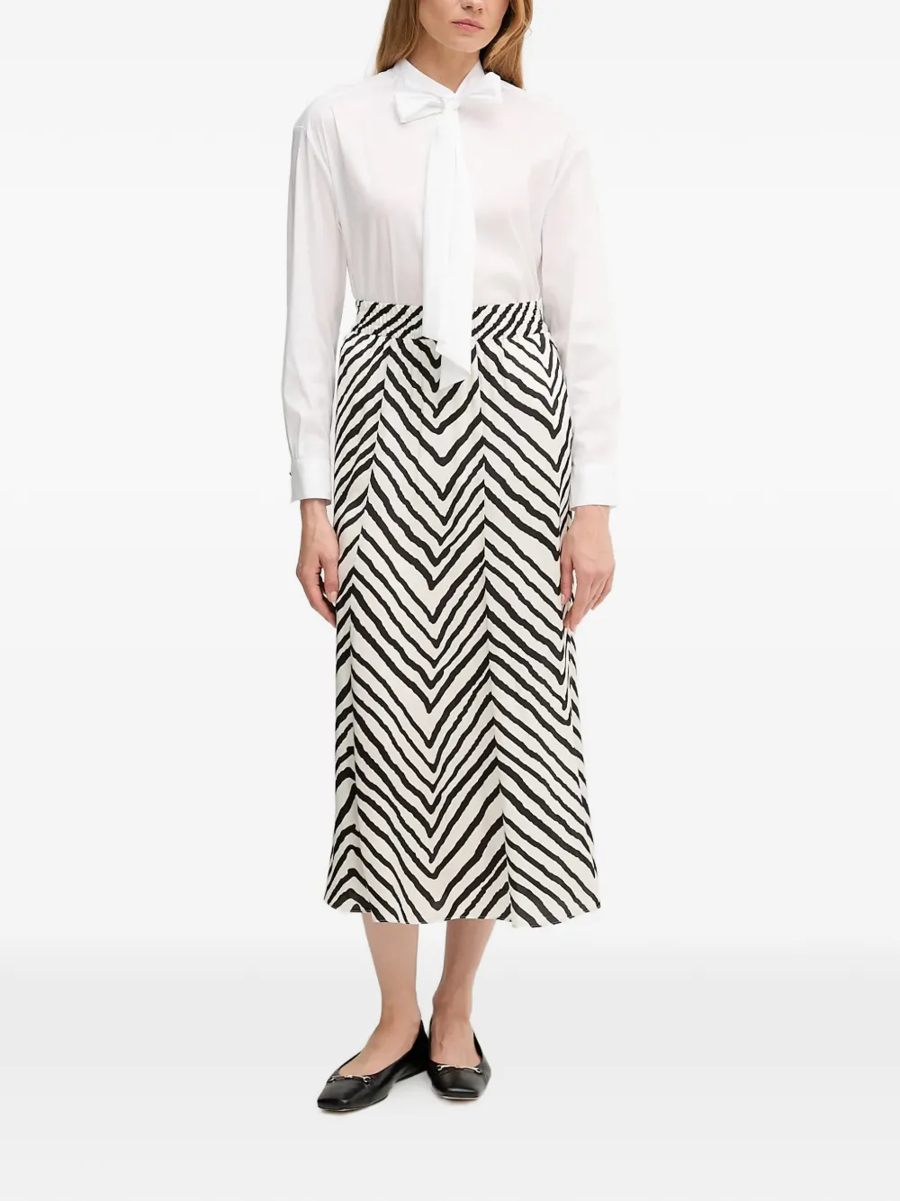  Joop! Bow-detail Shirt - White 