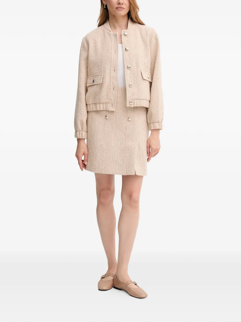  Joop! Saida Tweed Mini Skirt - Neutrals 