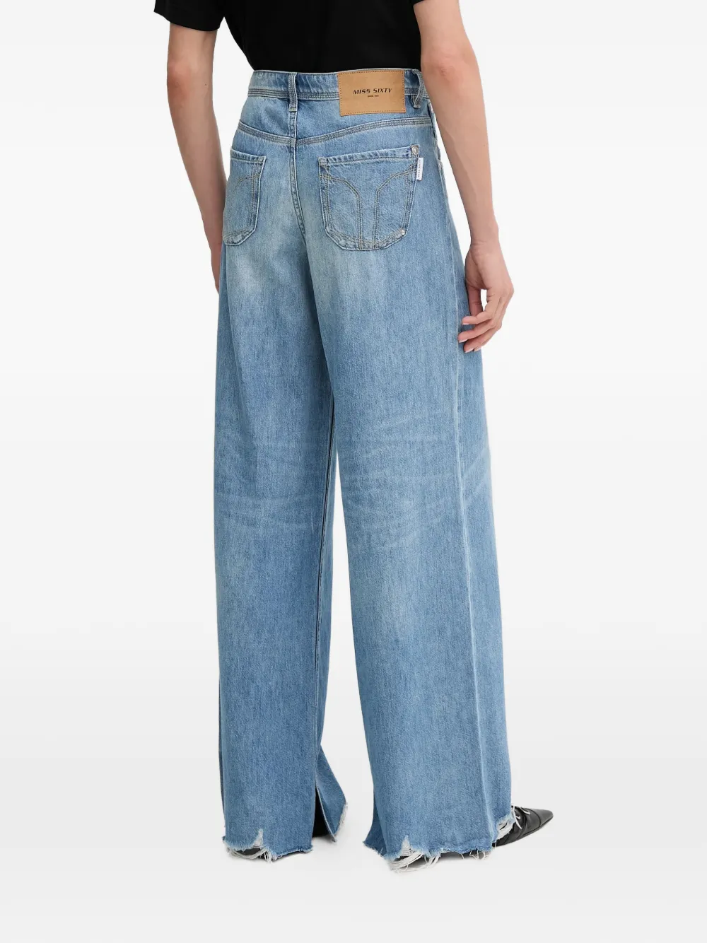  Miss Sixty Frayed Denim Trousers - Blue 