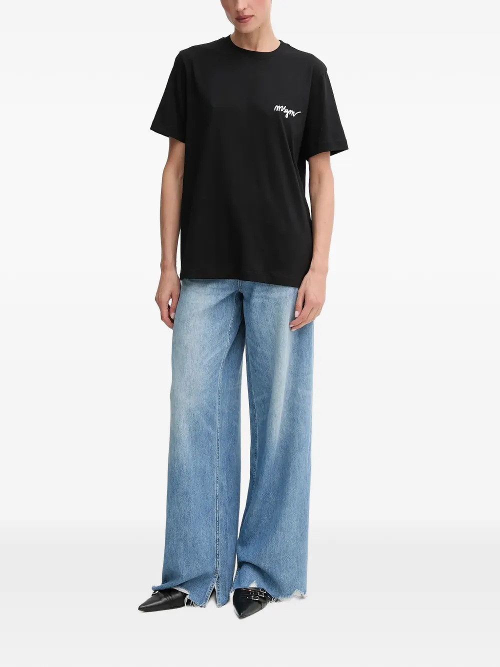 Miss Sixty frayed denim trousers - Blauw