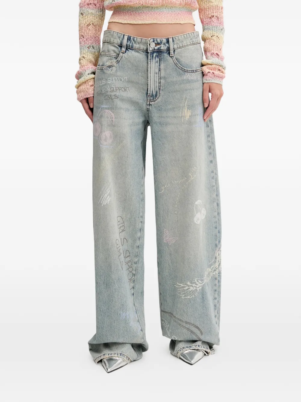 Miss Sixty graphics jeans - Blu