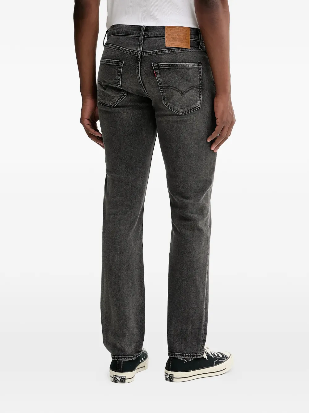 Levi's 514 jeans met riemlussen Grijs