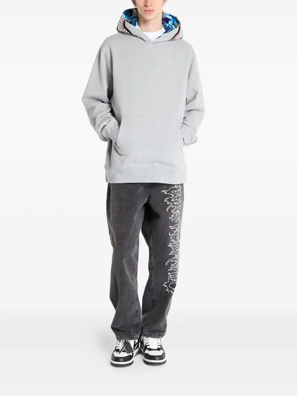 A BATHING APE® カンガルーポケット パーカー | グレー | FARFETCH JP