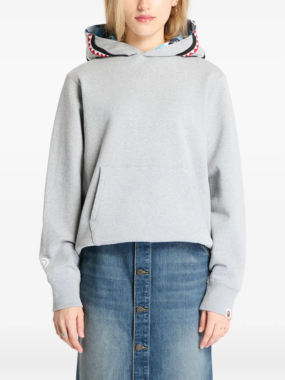 A BATHING APE Hoodie met buidelzak Grijs