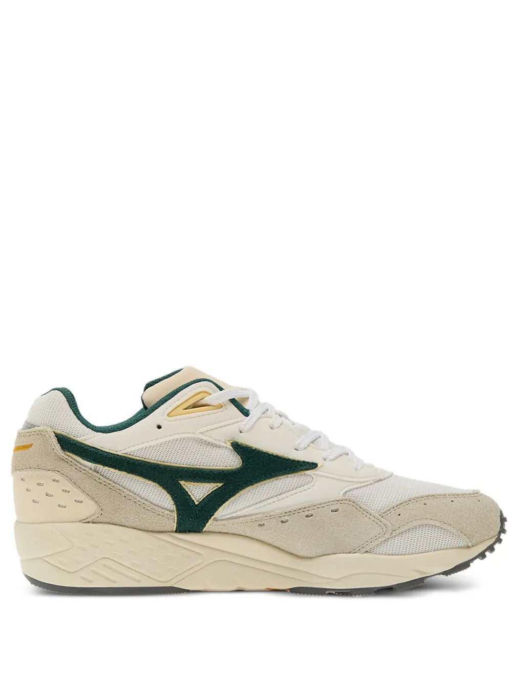 Mizuno Contender S suede-panelled lace-up sneakers Wit