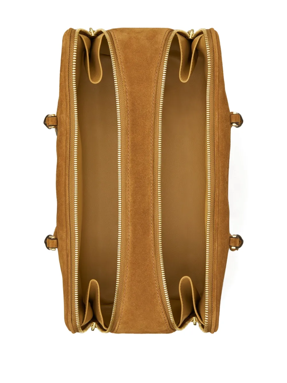 Tory Burch Marshmallow Suede Shoulder Bag In Brown