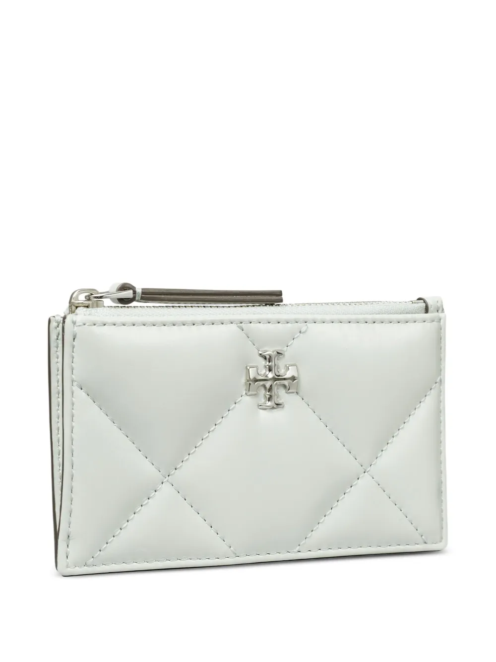 Tory Burch Kira Diamond-quilting Wallet In White