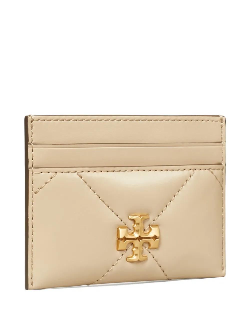 Tory Burch Kira Diamond-quilted Cardholder In Neutral
