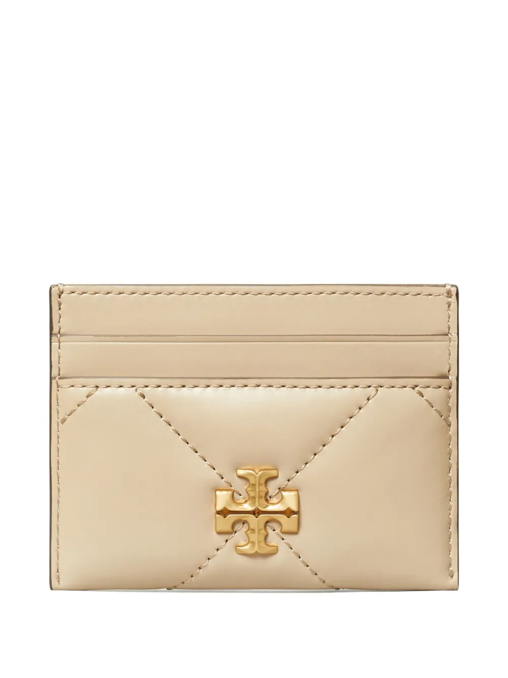Tory Burch Kira Diamond-quilted Cardholder In Neutral