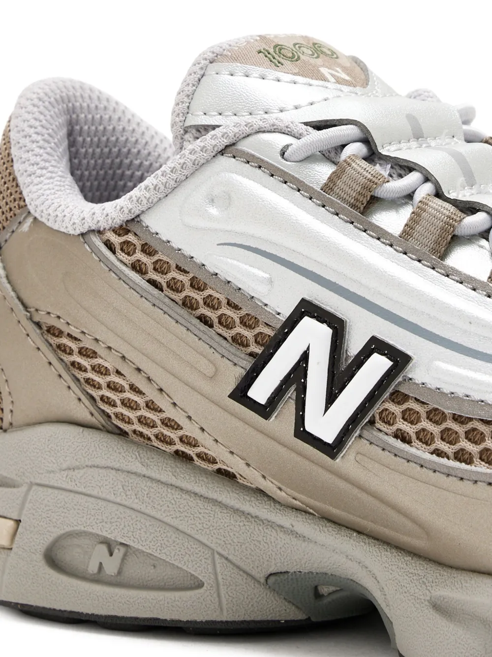 New Balance Kids 1000 logo-detail sneakers Brown