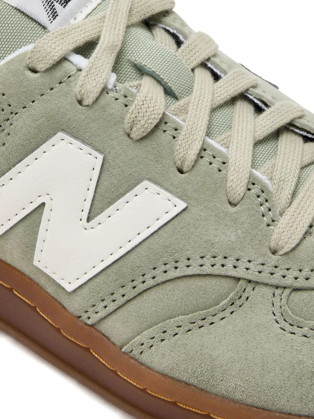 New Balance T500 suede leather sneakers Green