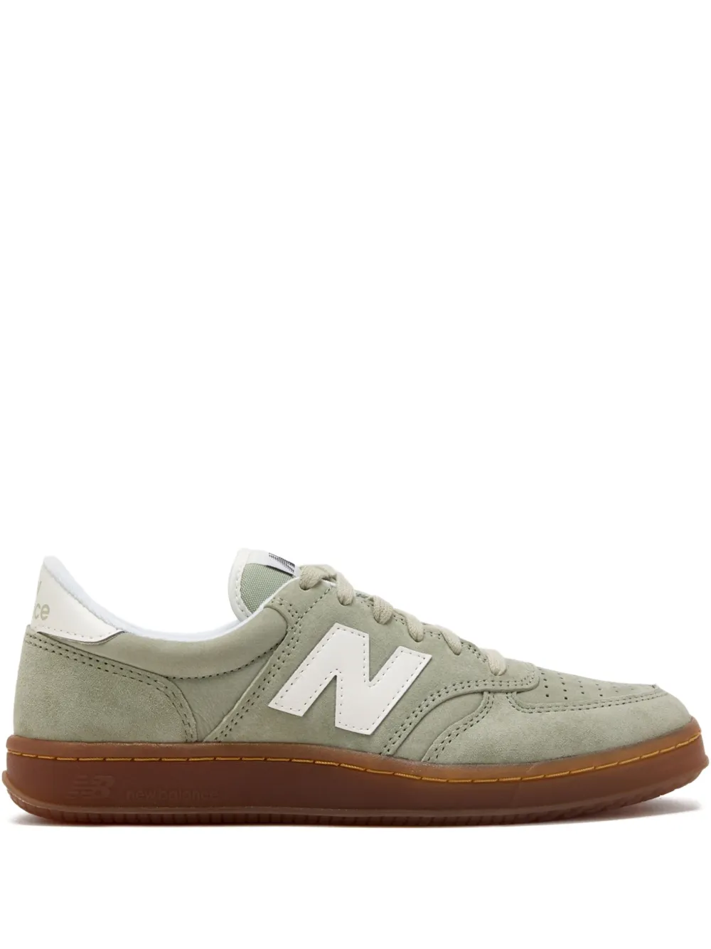 New Balance T500 suede leather sneakers Green