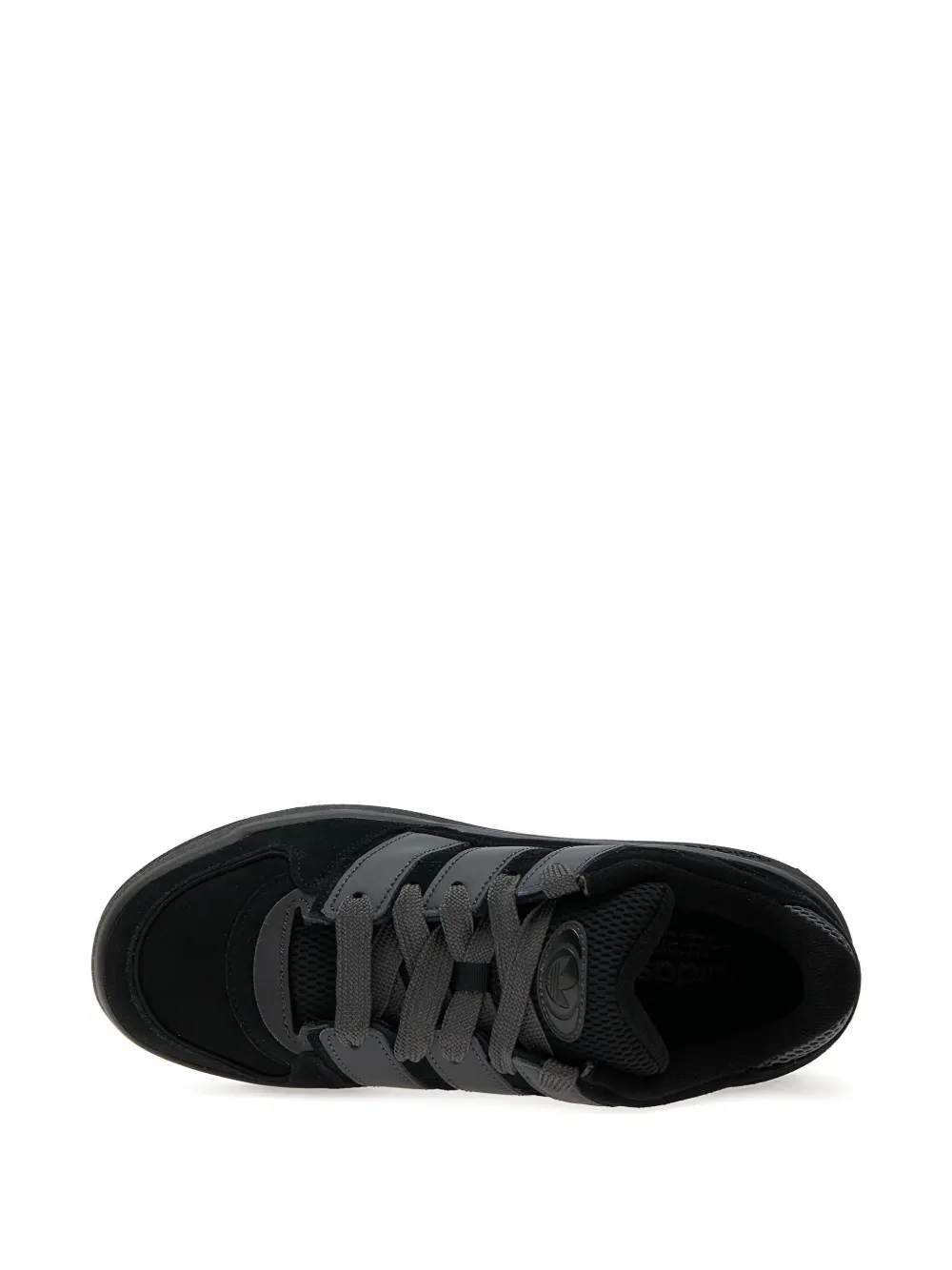 adidas Forum 2000 three-stripe suede sneakers Black