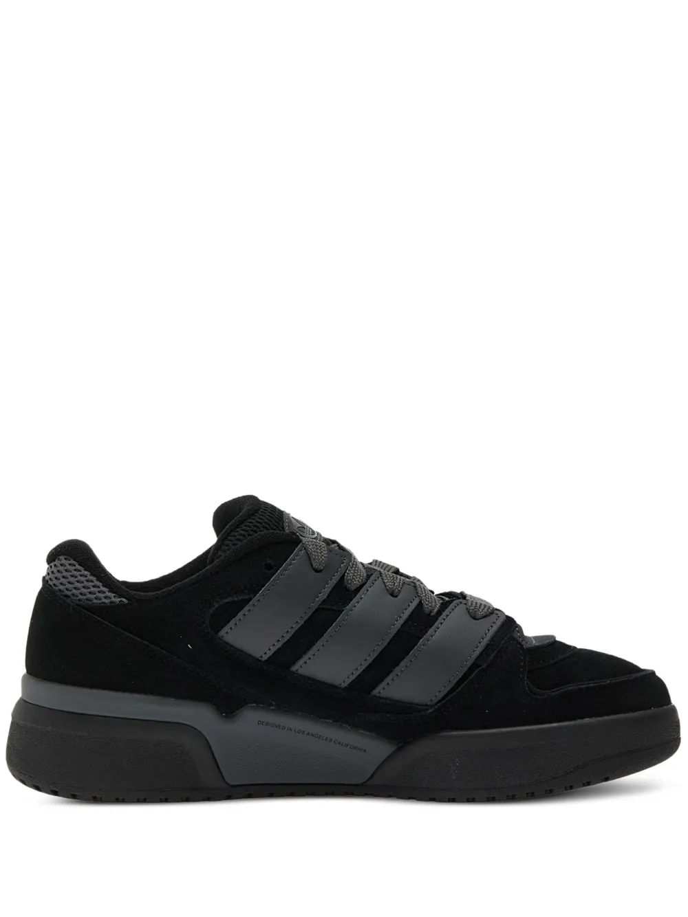 adidas Forum 2000 three-stripe suede sneakers Black