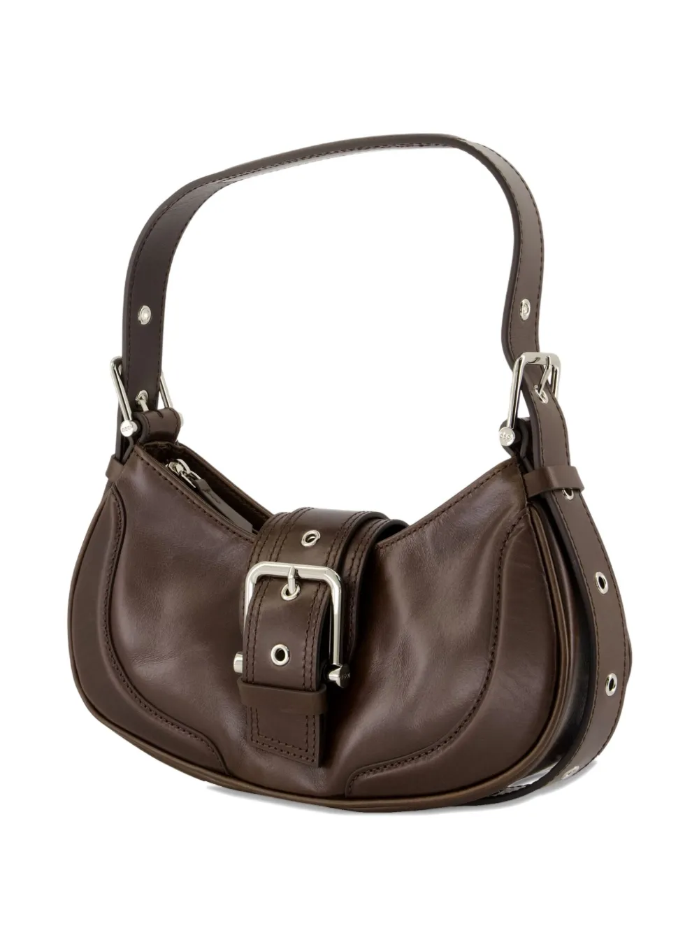 Osoi Brocle buckled leather shoulder bag - Bruin