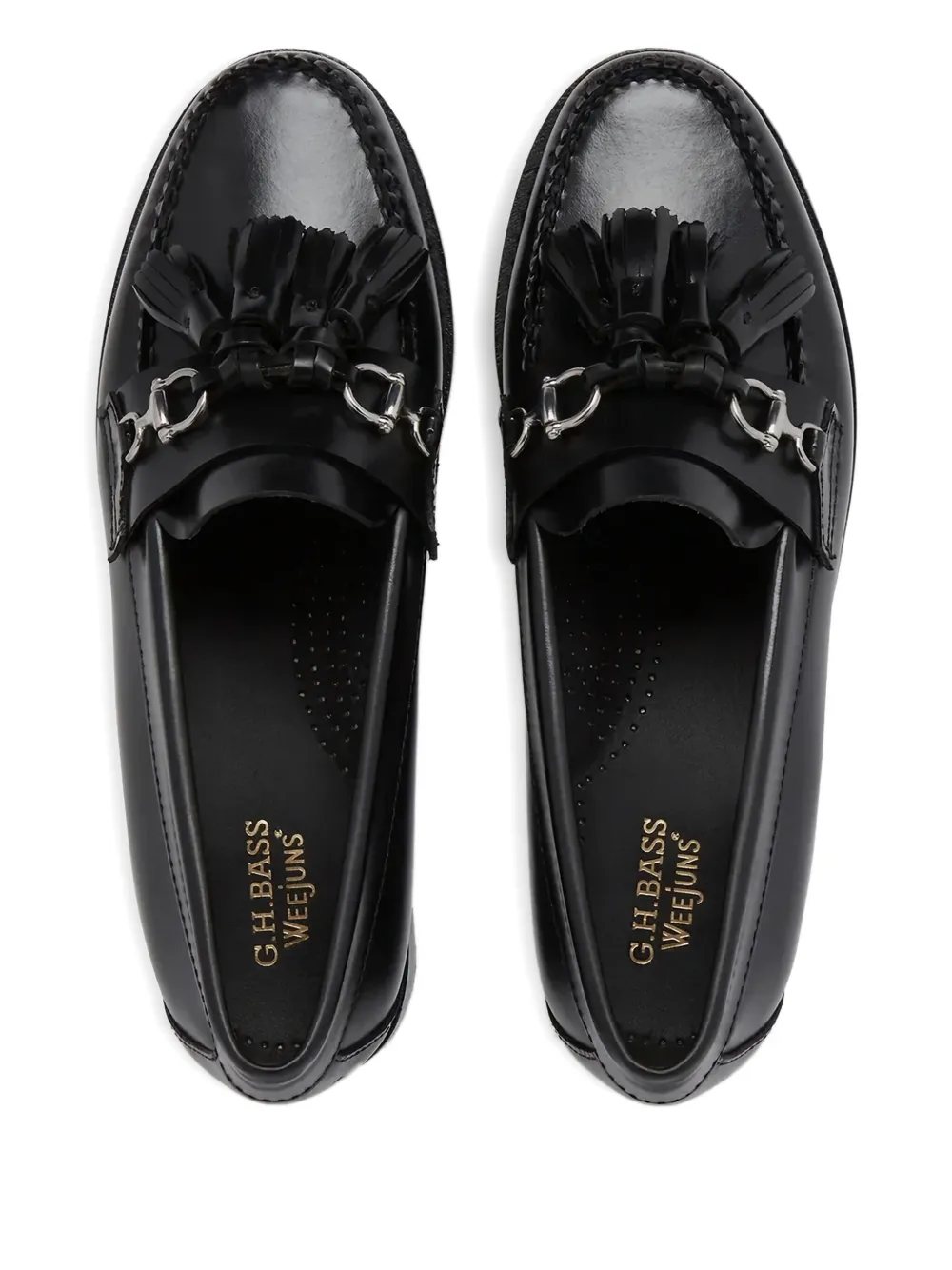 G.H. Bass & Co. tassels horsebit loafers Black