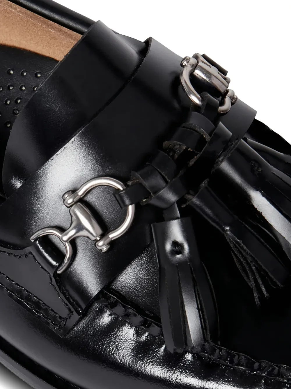 G.H. Bass & Co. tassels horsebit loafers Black