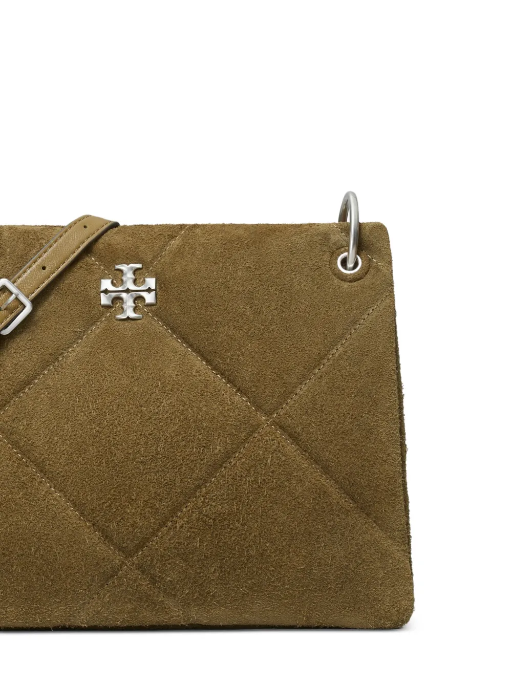 Tory Burch Kleine Kira gewatteerde schoudertas met ketting Bruin