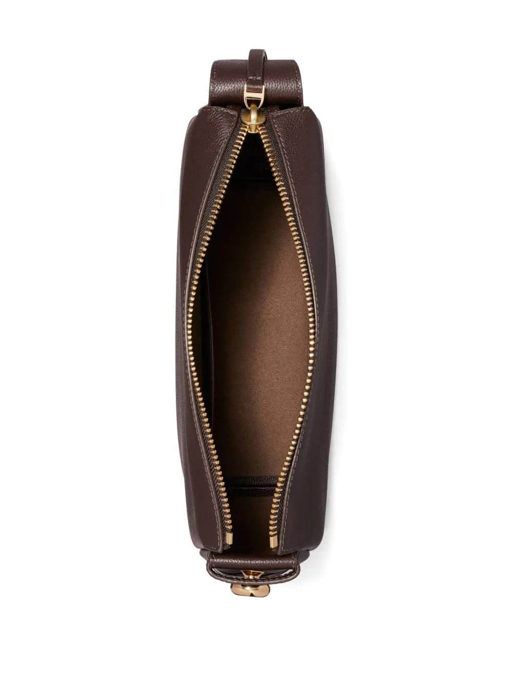 Tory Burch Zip-fastening Flap Shoulder Bag In Brown