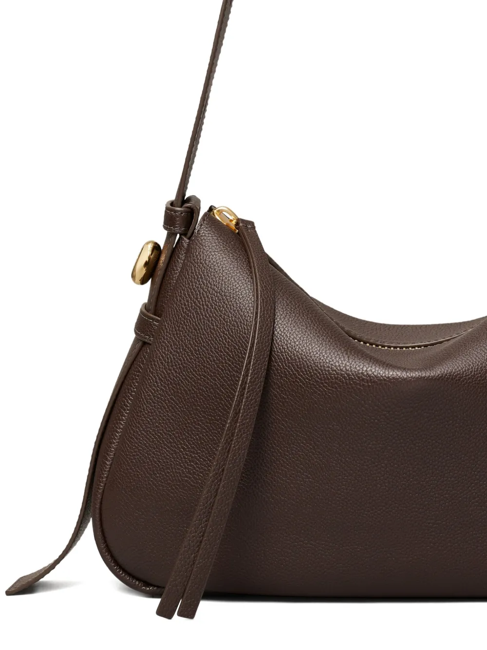 Tory Burch Zip-fastening Flap Shoulder Bag In Brown