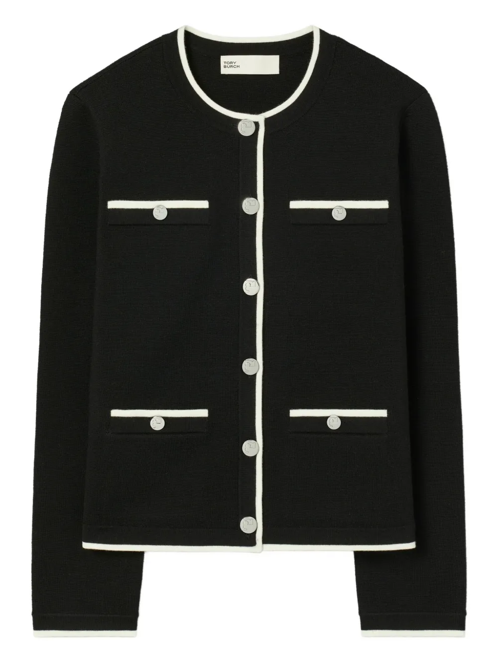 Tory Burch Kendra vest met knopen Blauw