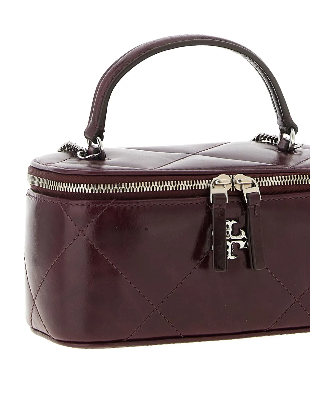 Tory Burch Kira gewatteerde tas met handgreep Rood