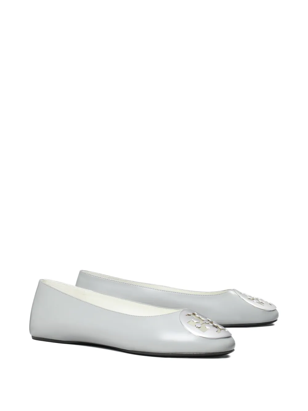 Tory Burch Reva ballerina's met logoplakkaat - Grijs