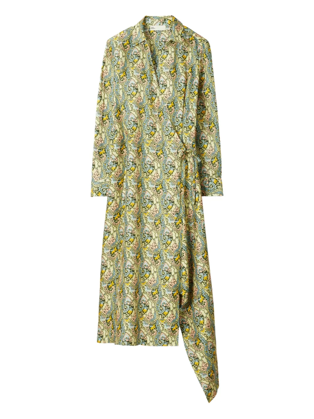 Tory Burch Wikkeljurk met paisley-print Groen
