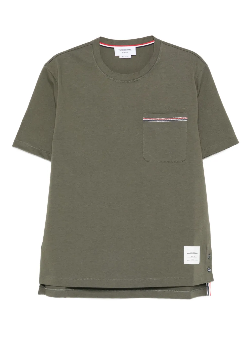 Thom Browne T-shirt met zakdetail Groen