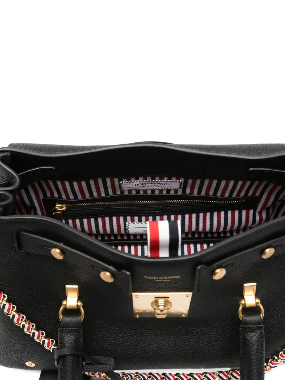 Thom Browne Mr. Thom Tote Bag In Black