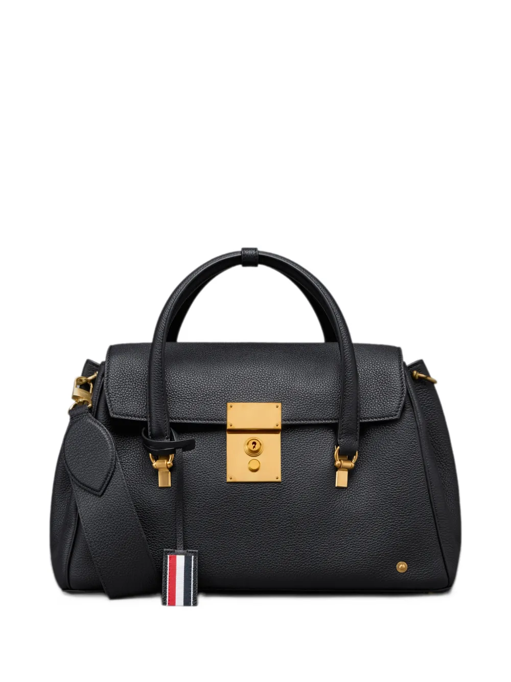 Thom Browne Bolton tas van zacht bewerkt leer Zwart