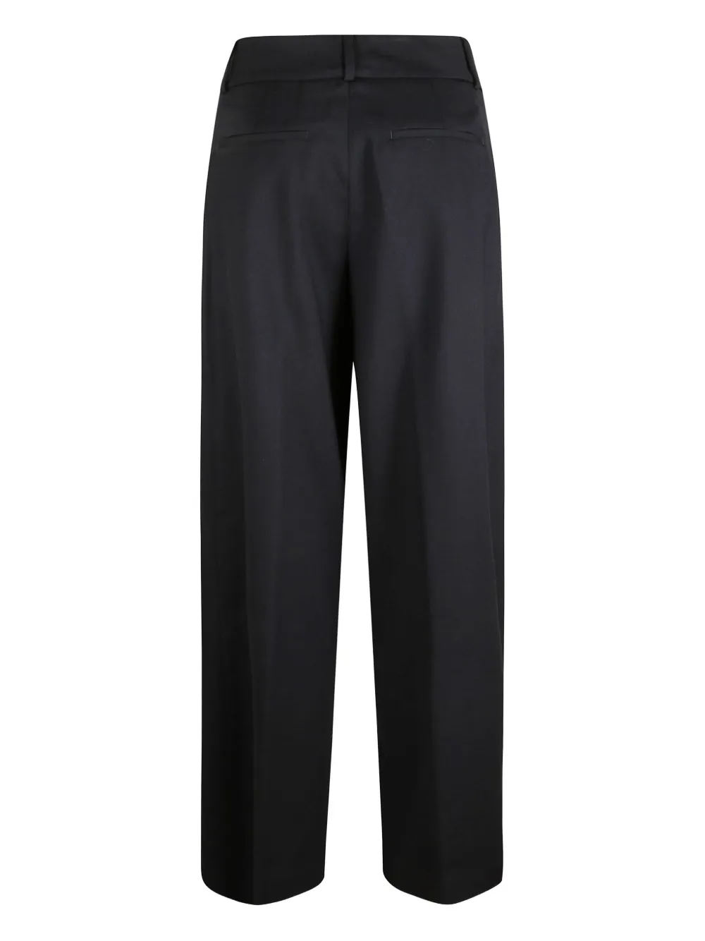 Peserico Broek met geplooide voorkant - Zwart
