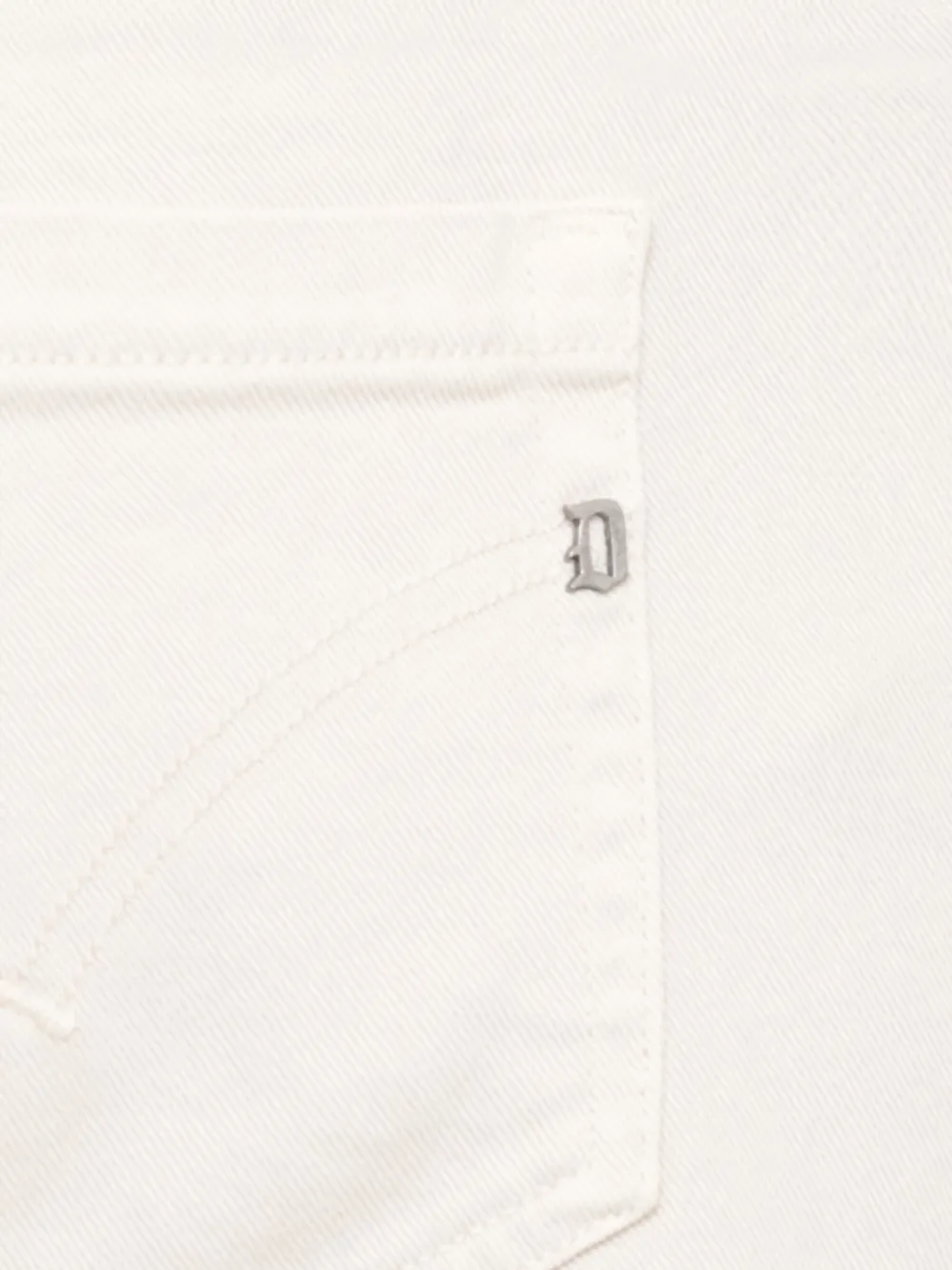 Dondup Straight Trousers With Rolled Cuffs And Pockets In Neutral