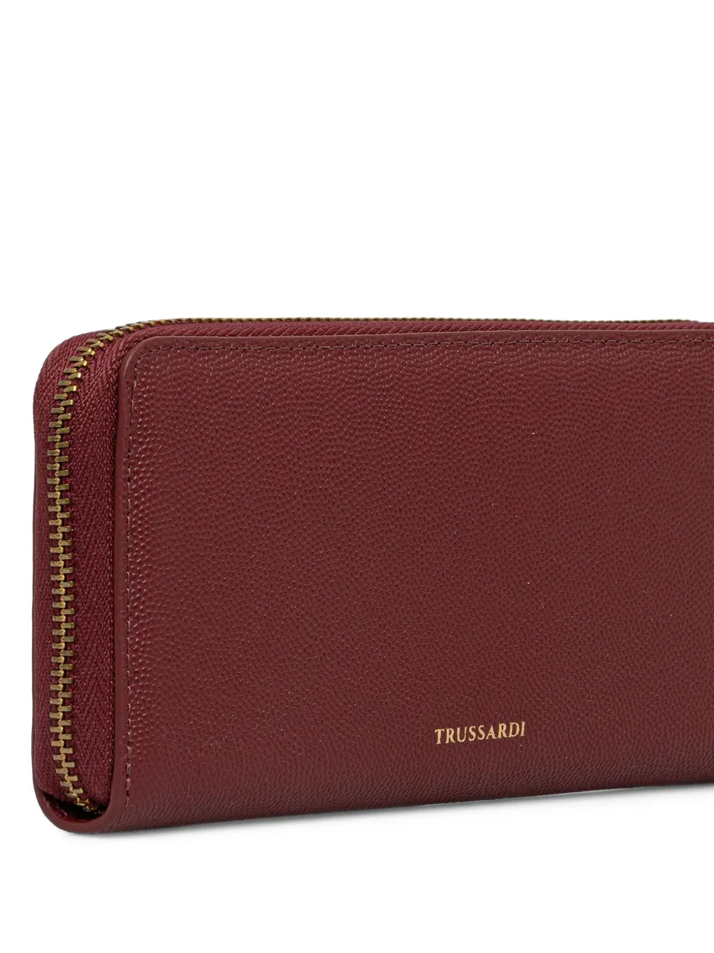 Trussardi Portemonnee verfraaid met logo - Bruin