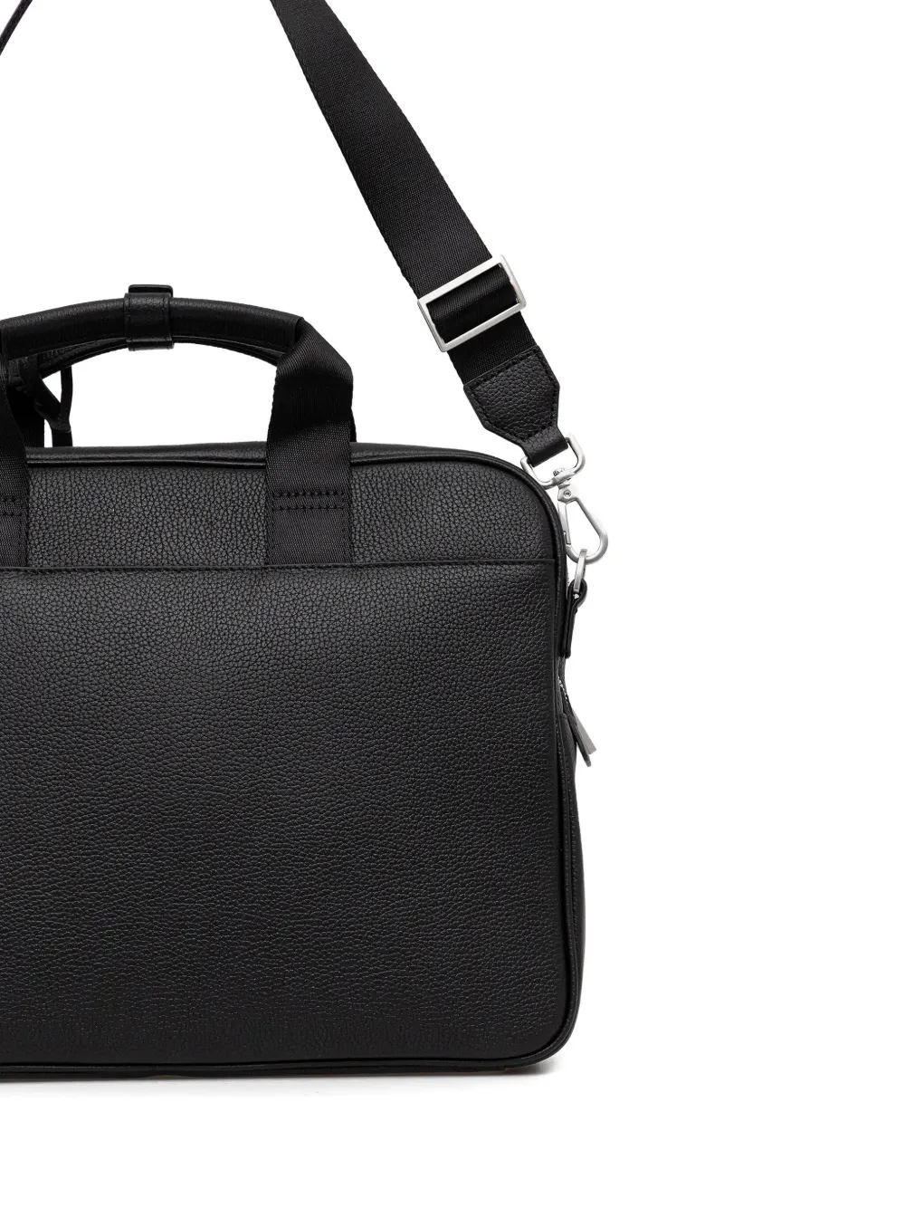 Trussardi Aktetas met logoprint Zwart