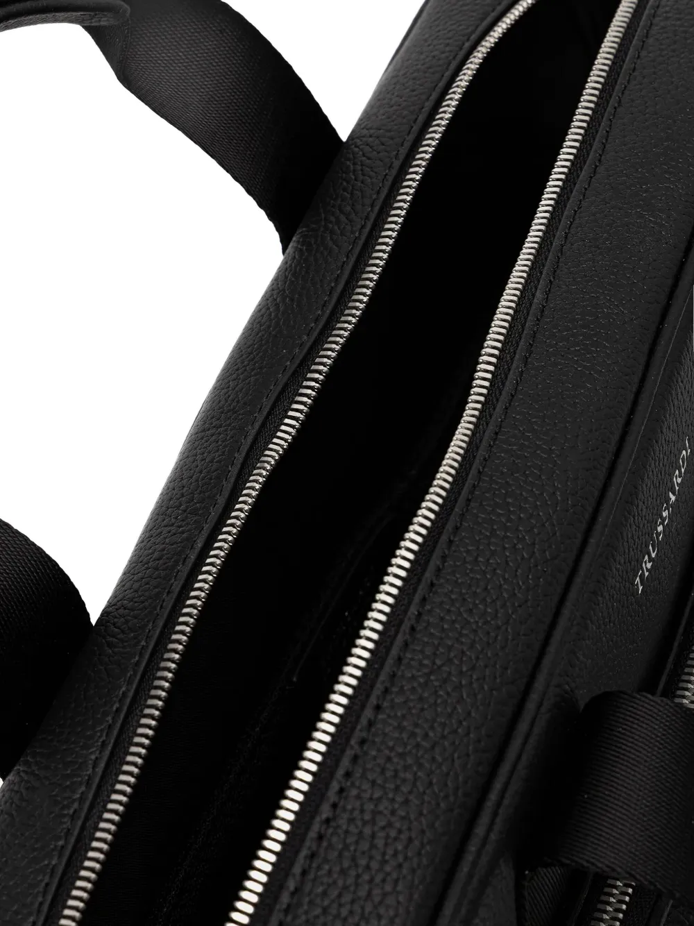 Trussardi Aktetas met logoprint Zwart