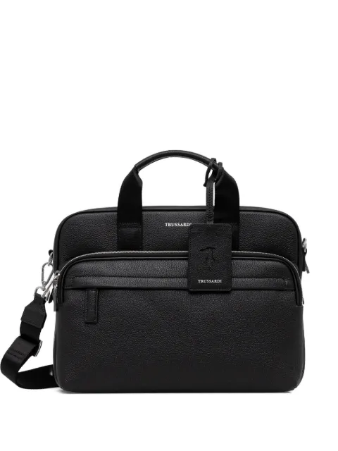 Trussardi logo-print briefcase