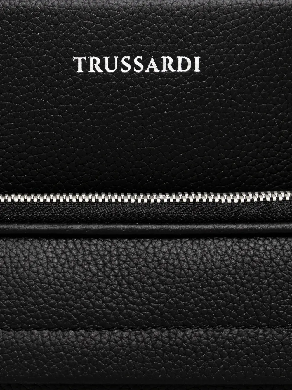 Trussardi Aktetas met logoprint Zwart