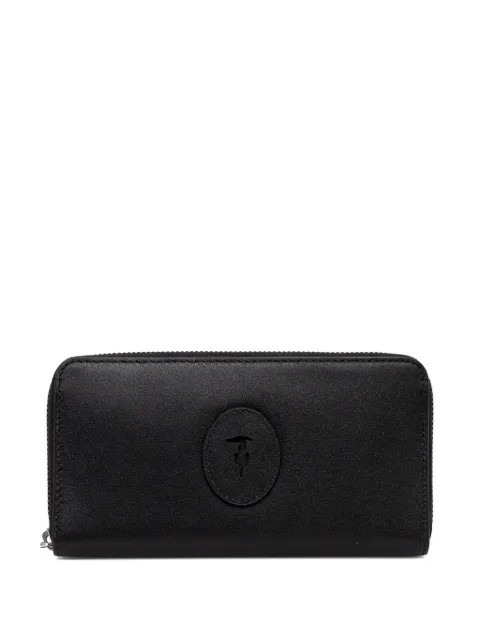 Trussardi leather zip-around wallet 