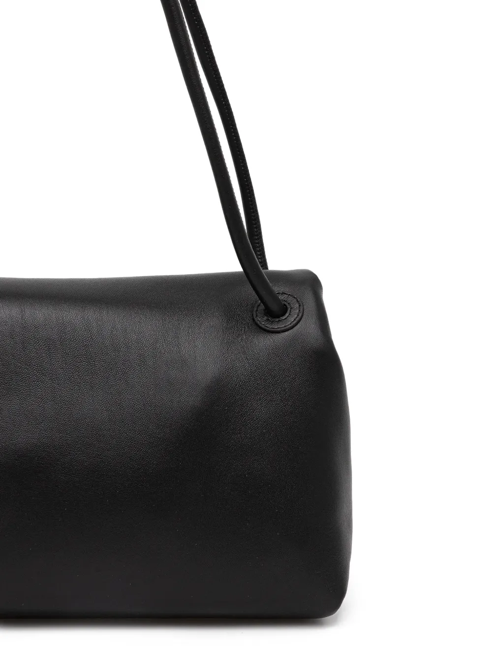 Trussardi Medium Orbita Flap Shoulder Bag In Black