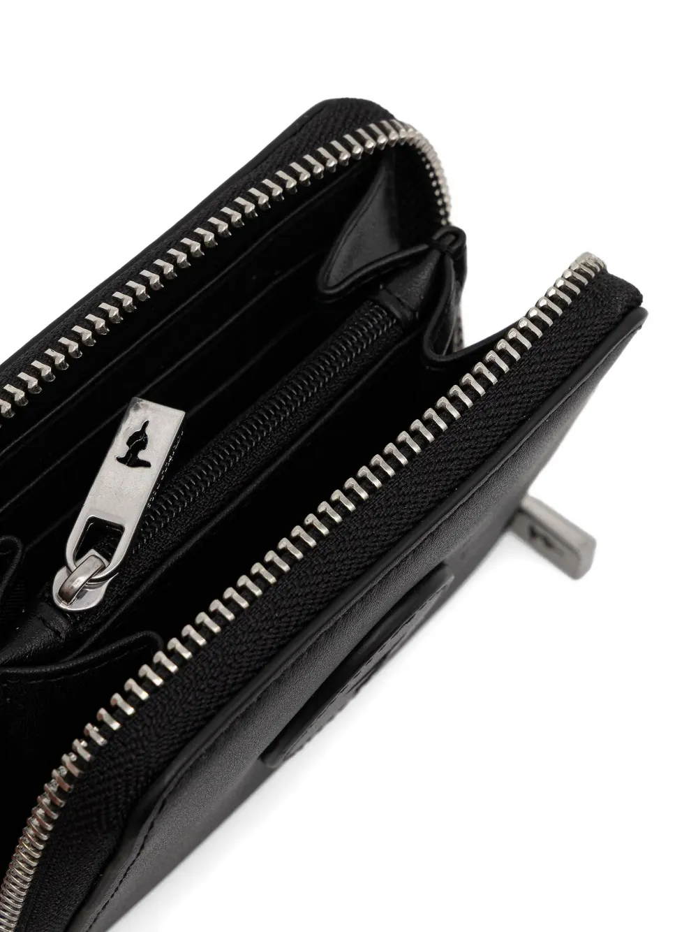 Trussardi Portemonnee met logopatch Zwart