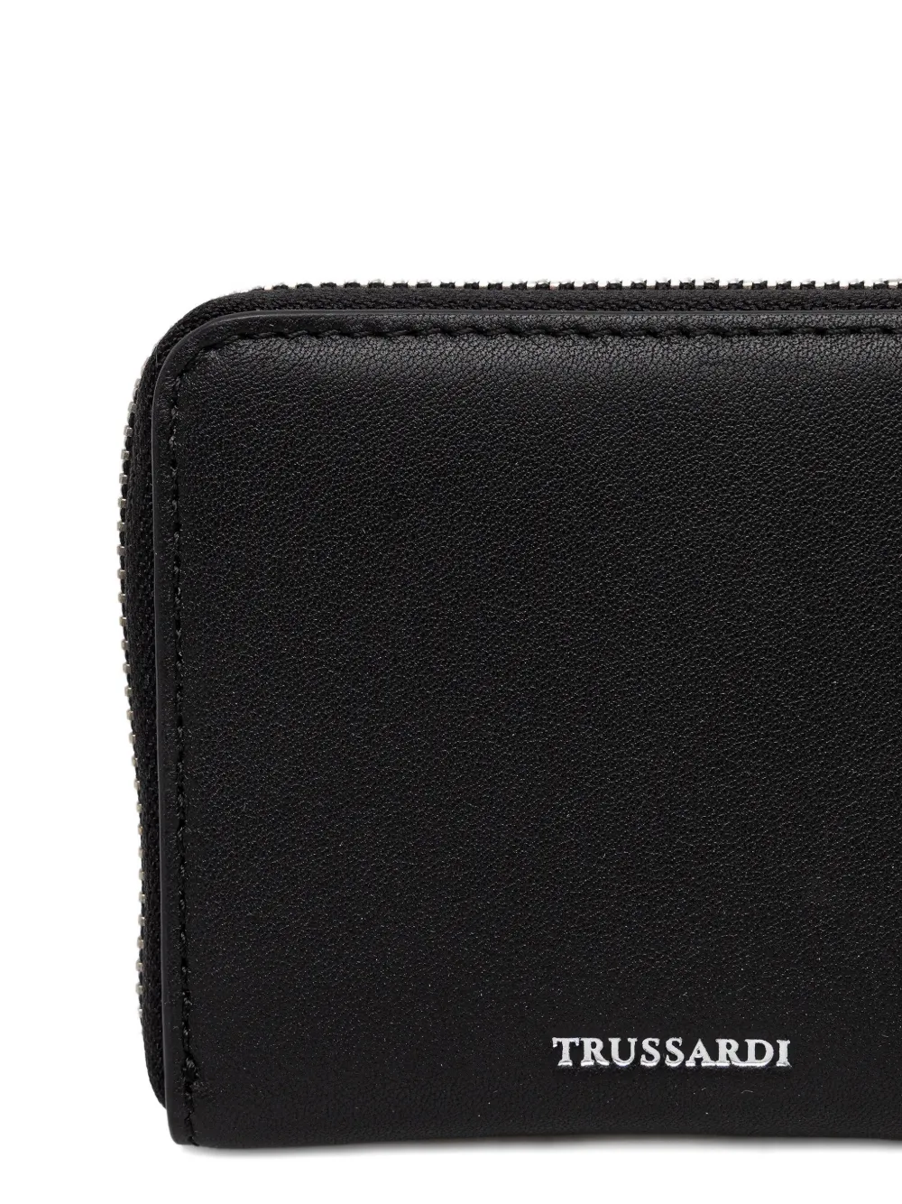 Trussardi Portemonnee met logopatch Zwart