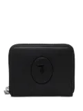 Trussardi logo-patch wallet - Black