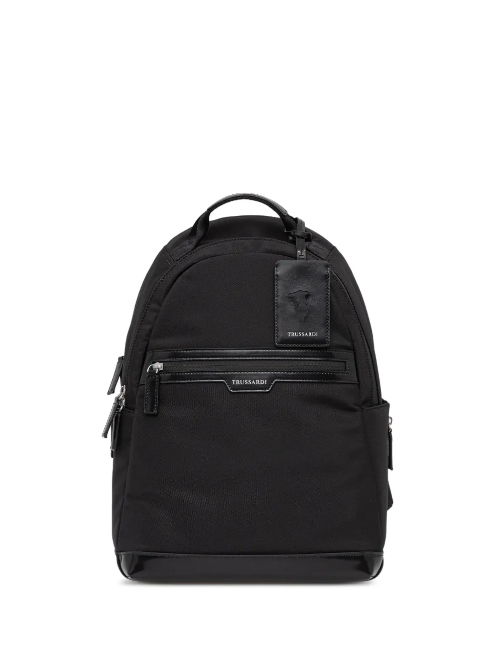 Trussardi Rugzak met leren afwerking Zwart