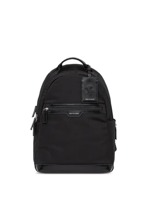 Trussardi leather-trimmed backpack