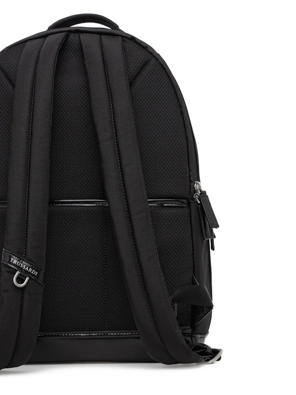 Trussardi Rugzak met leren afwerking Zwart