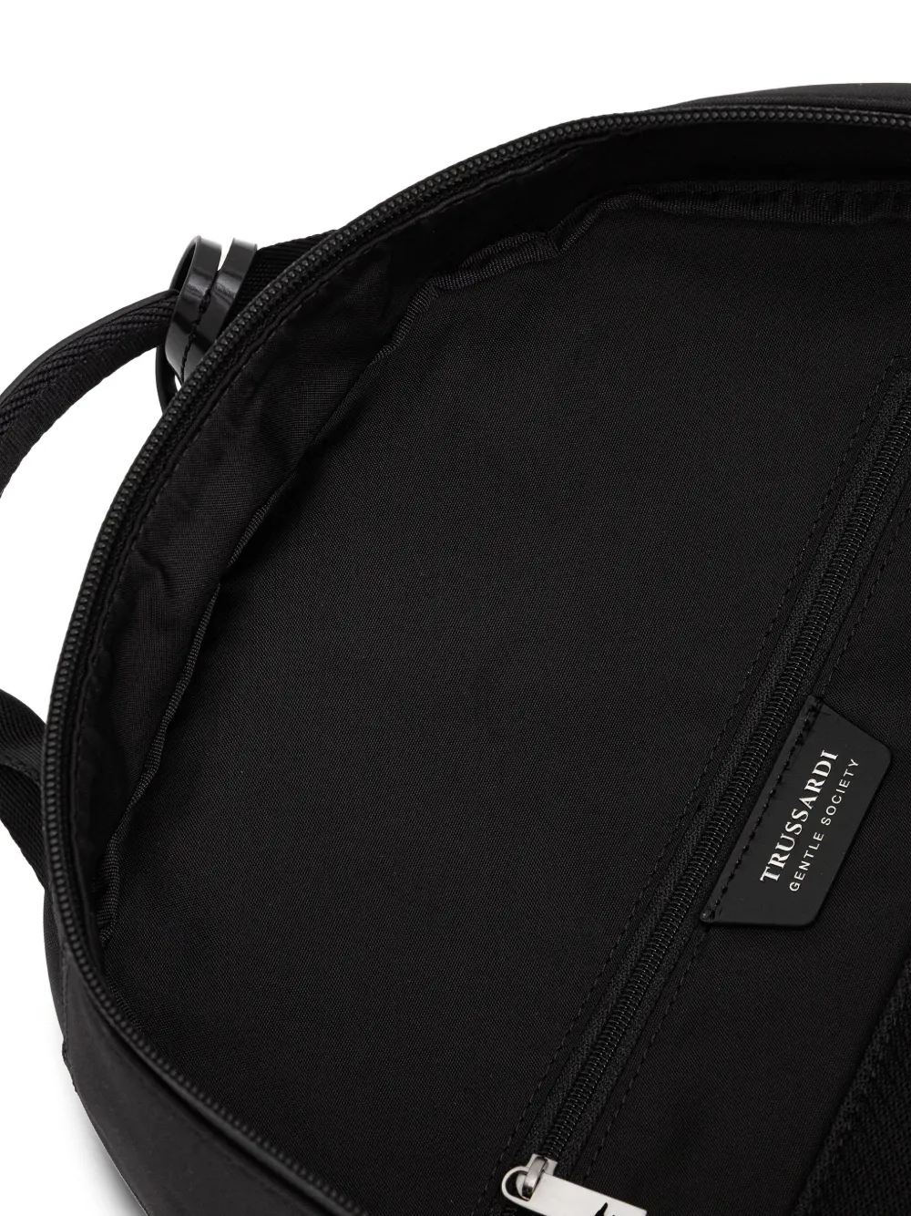 Trussardi Rugzak met leren afwerking Zwart