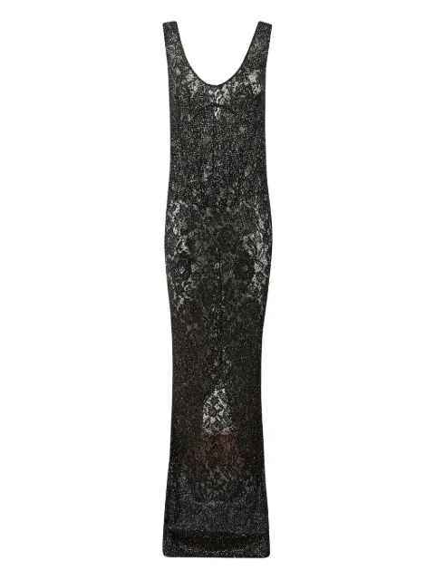 The New Arrivals Ilkyaz Ozel crystal-embellished lace maxi dress